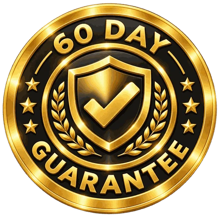 60 day money back guarantee seal